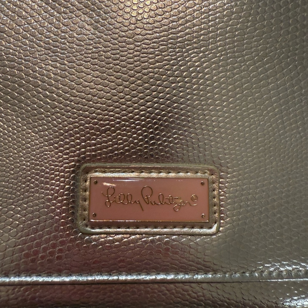 Lilly Pulitzer Gold Chain Shoulder Bag - Picture 5 of 7